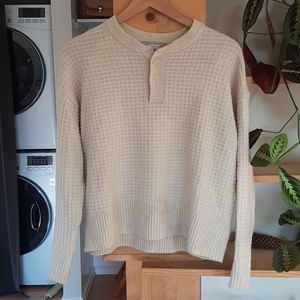 Everlane The Belgain-Waffle Henley in ReCashmere